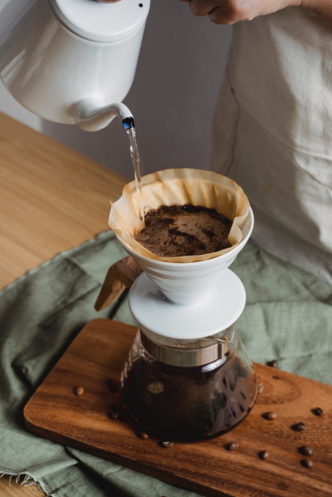 Coffee being poured